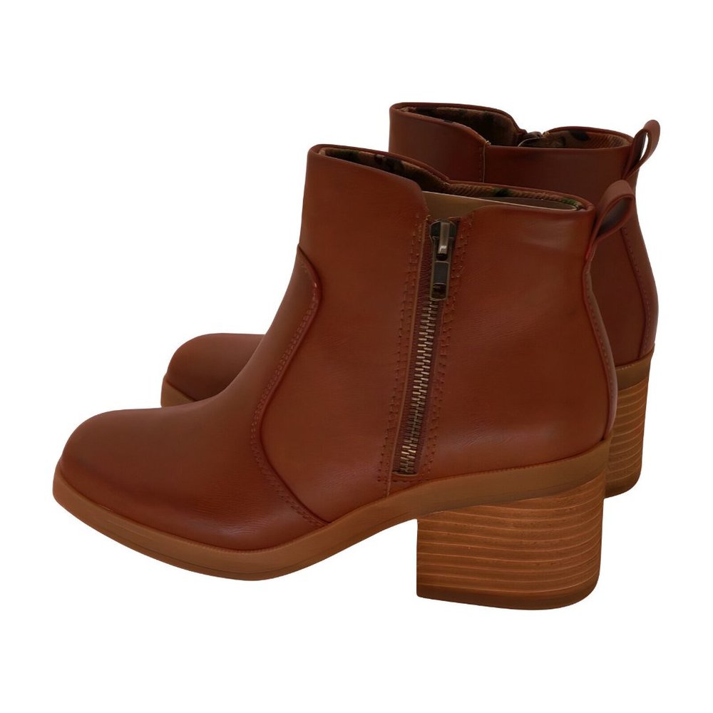 b.o.c. Brown Lexy Ankle Boots Womens Shoes, Brown, Size 8.5 M - Picture 3 of 5